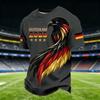 Men's Summer 3D Printed Short Sleeved T-shirt, Fashionable and Loose Oversized O Neck Sports Top