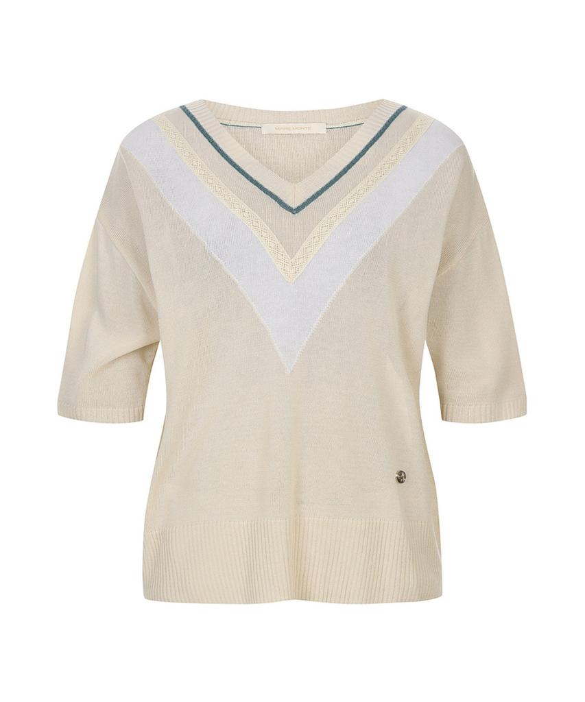MAREMONTE V-Color Block Knit_M245Mkt31P0