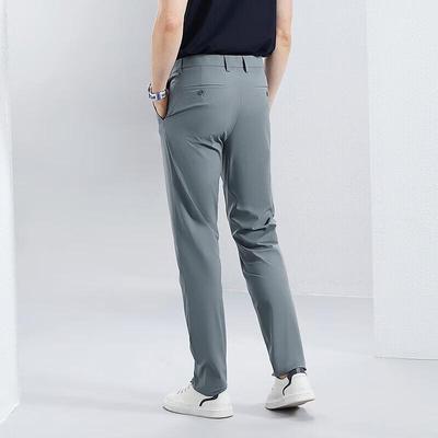 Qipai Men's Ice Algae Cooling Straight-Leg Casual Pants