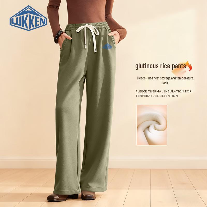 

LUKKEN Women s Chenille Fleece-Lined Wide-Leg Pants 2XL