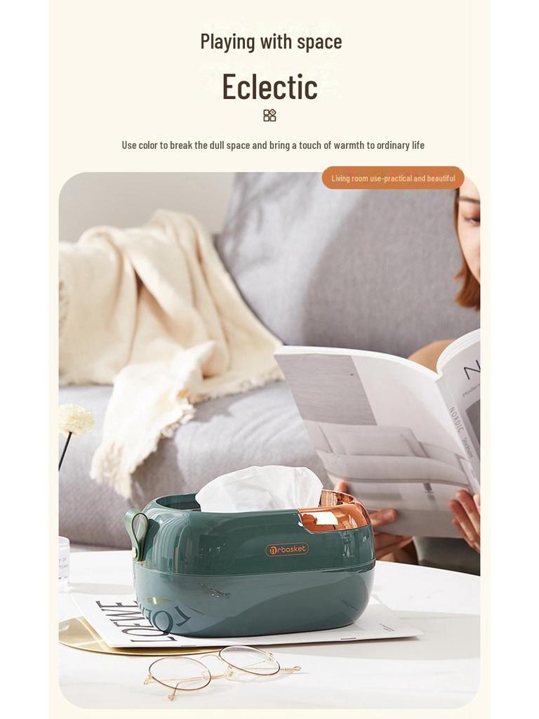 Luxury Wall-Mounted Tissue Box: Stylish Living Room & Coffee Table Napkin Holder