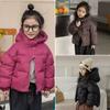 Winter Kids Warm Down Coats Autumn Children Cotton-Padded Jackets Boys Girls Clothing Baby Hooded Outerwear