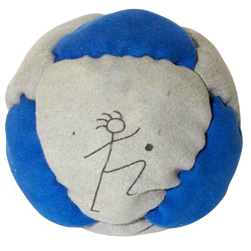 Soft Fabric Footbag with Embroidered Figure Design Durable Stitching for Indoor and Outdoor Kicking Games and Activities