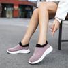 Thick-soled casual winter velvet thermal shoes lazy fly-woven mesh shoes sports hiking shoes