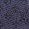 Great LOUIS VUITTON Scarf Echal Progomania Fringed knit purple wool Women M75703 Used
