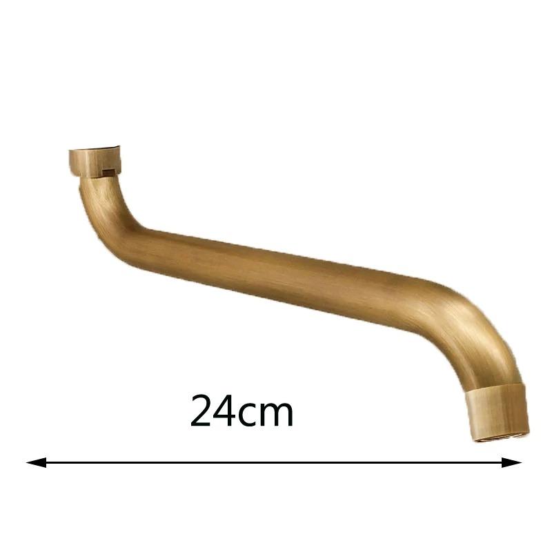 Single Cold  Longer Faucet Spout 360 Swivel Faucet Outdoor Mop Faucet Antique Brushed Solid Brass Washing Machine Tap Kmmoun