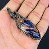 Orange Sodalite Gemstone Pure Copper Wire Wrapped Handmade Pendant Jewelry For Her