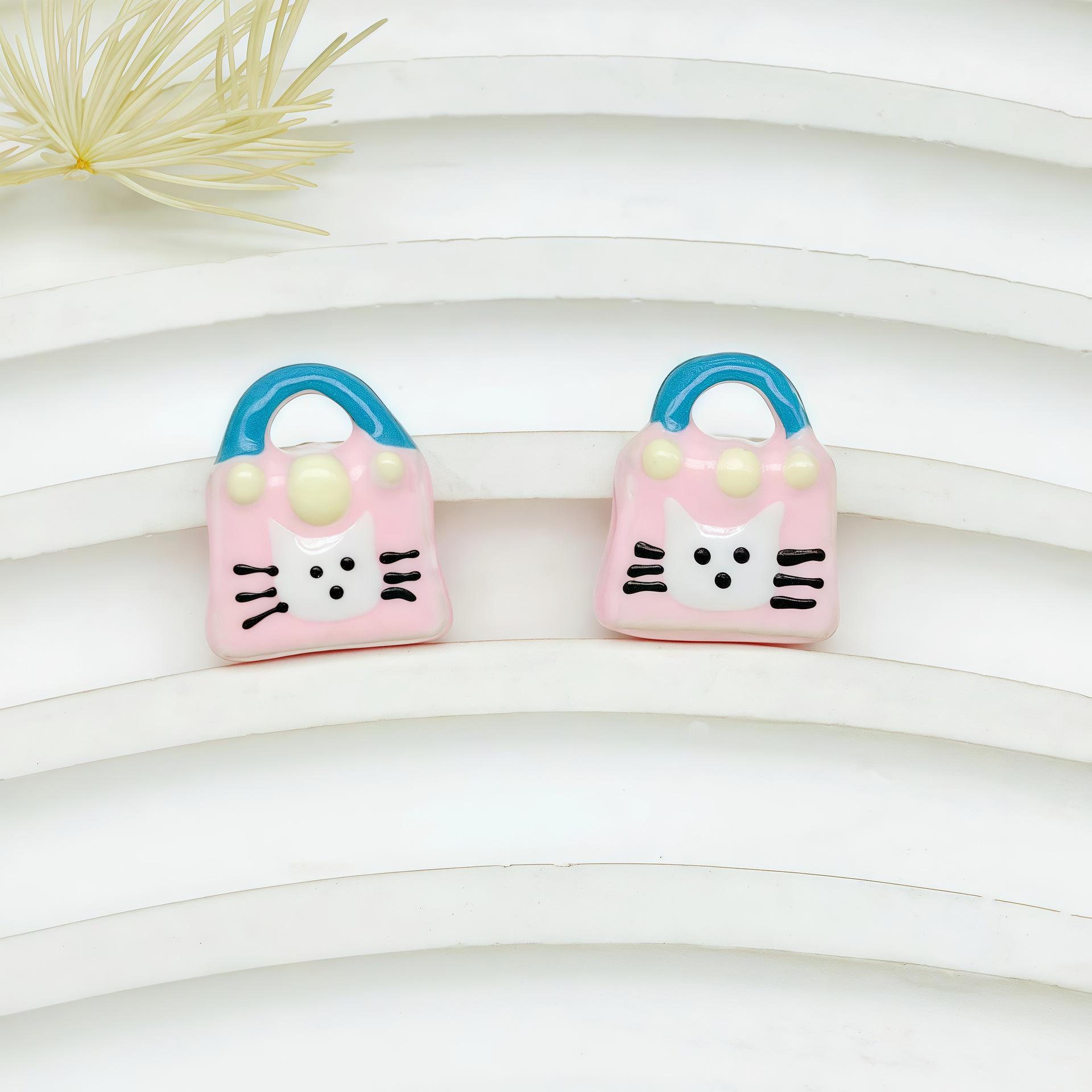 Creative Cartoon Jewelry Accessories: DIY 3D Silver-Plated Drip Oil Beads for Bracelets and Necklaces