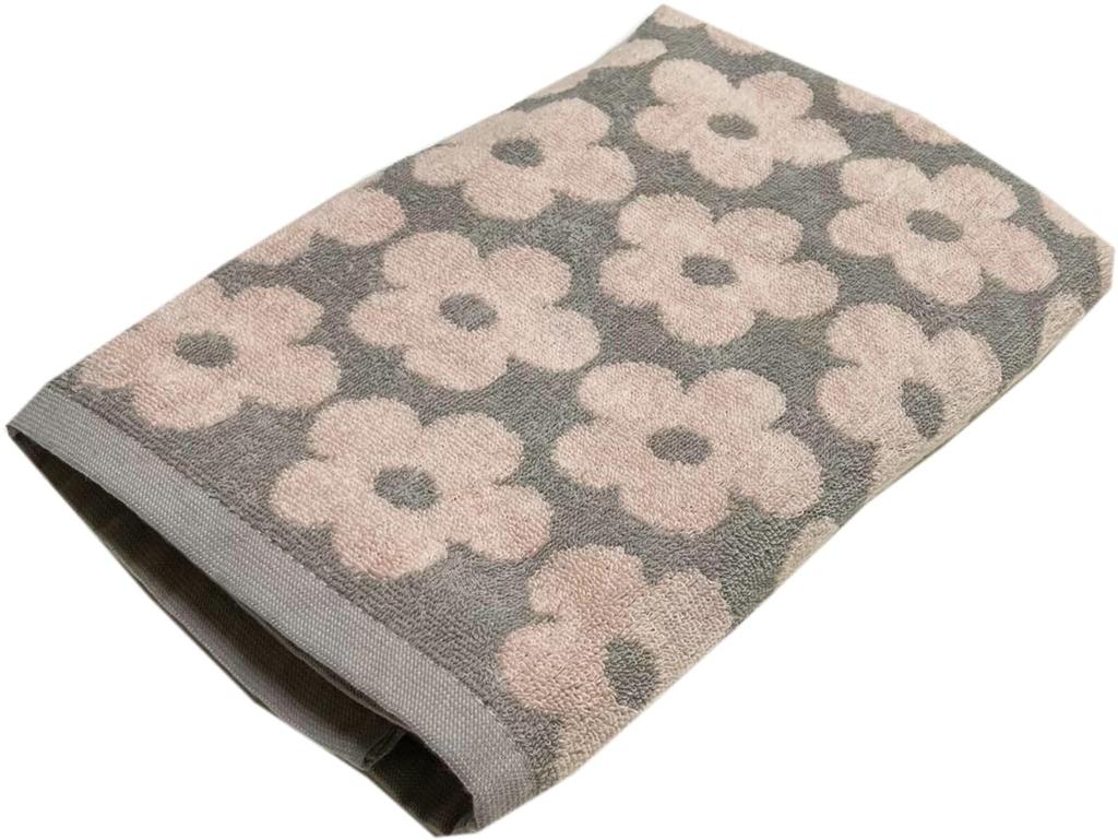 Yarn Bath Approximately 60 X 118 from Hagiwara Towels Fleur Floral Nordic-patterned, No-twist Towel, Cute, Stylish, Fluffy, 100% Cotton, Cm,
