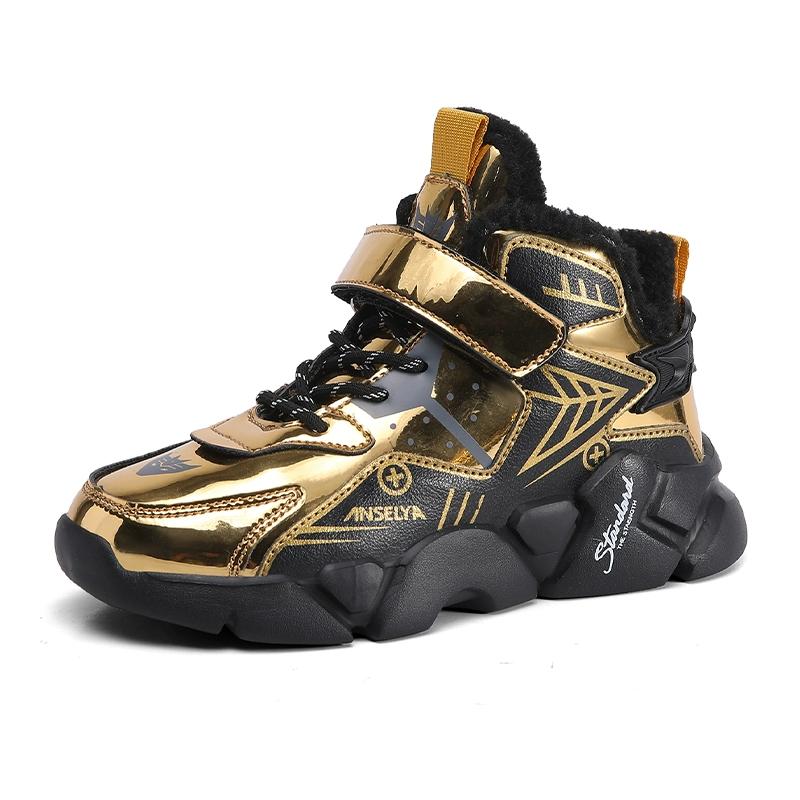 

Детские высокие водонепроницаемые кроссовки для улицы, удобная спортивная обувь для бега, легкая детская повседневная обувь для ходьбы 34