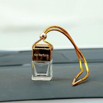 Nachfüllbarer Glas Auto Hänge Lufterfrischer Parfüm Anhänger Leere Flasche für Fahrzeug