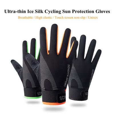 Sommer Radhandschuhe Vollfinger Touchscreen Motorradhandschuhe Atmungsaktive MTB Rennrad Rutschfeste Handschuhe für Herren Damen