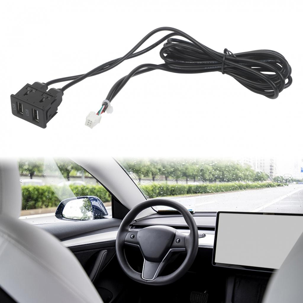 6 Pin USB Port Car Navigation USB Interface Dual USB Panel 6-pin Connector
