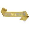 European & American Glitter Princess Birthday Sash for Girls