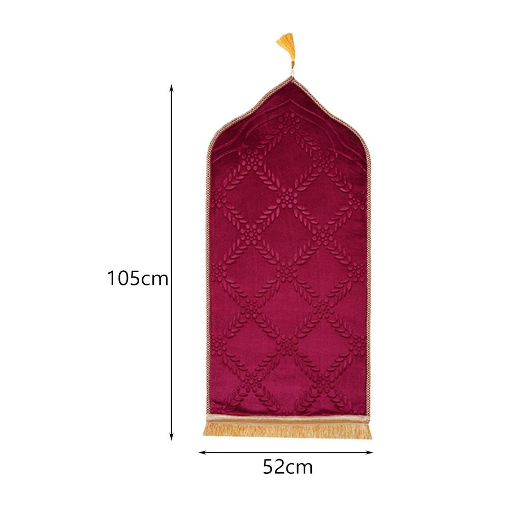 Prayer Rug Elegant Thick Traditional Turkish Ramadan Eid Gift Muslim Praying Rug for Home Office Living Room Indoor Learning
