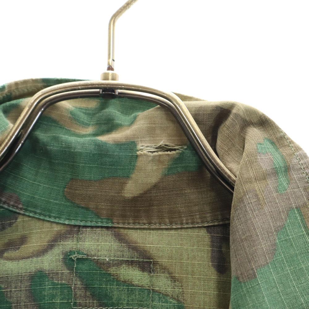 US ARMY 60s Vintage DSA 5th Alpha Camouflage Jungle Fatigue Military Jacket Men's Used