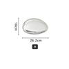 Creative Imitation Stainless Steel Pebble Wall Water Droplet Decor Artwork Hotel Light Luxury Pendants Living Room Wall Decor