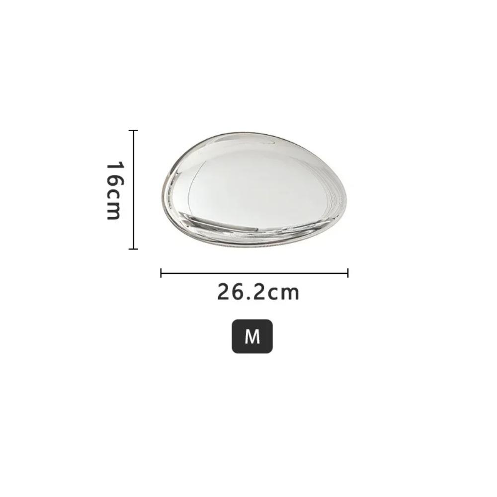 Creative Imitation Stainless Steel Pebble Wall Water Droplet Decor Artwork Hotel Light Luxury Pendants Living Room Wall Decor