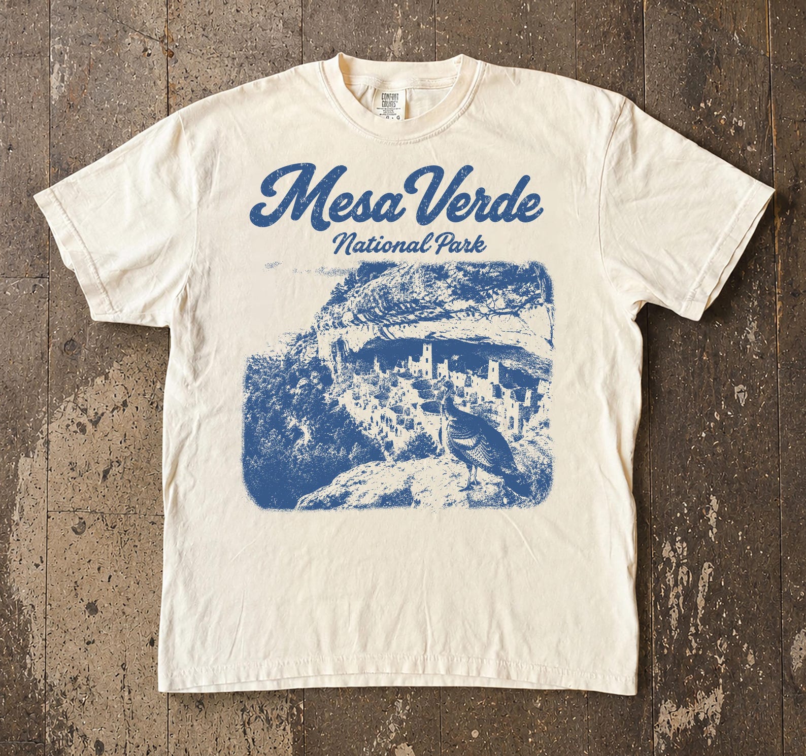 Mesa Verde National Park T-Shirt, Colorado Cliff Dwellings Tee, Comfort Colors Hiking Apparel S