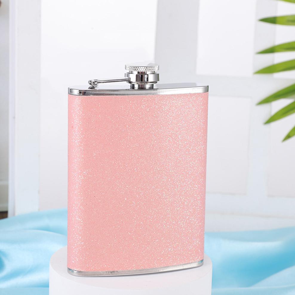 8oz Stainless Steel Hip Flask, Outdoor Portable Flat Flagon, European Style Men Women's Small Wine Bottle,  Liquor Jug,