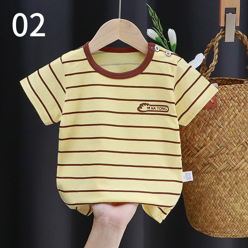 Cute Cotton Short-sleeved T-shirt Tops Children's Clothing Baby Clothes Cartoon