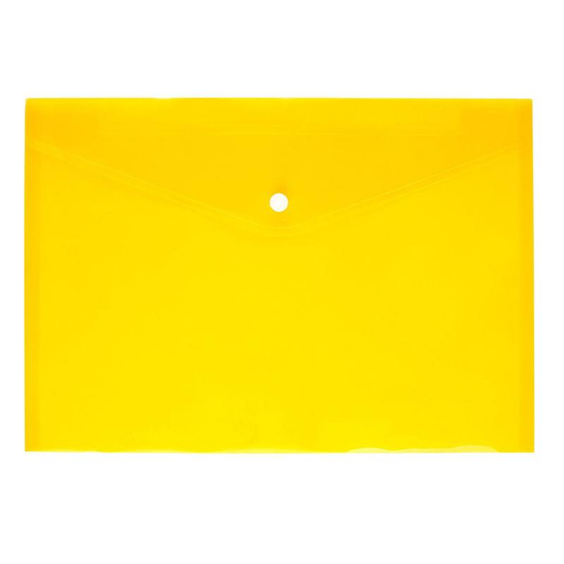 A4 Clear Document Bag Paper File Folder Stationery School Office Letter Envelope Folder Translucent Case PP 6 Candy Colors