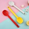 1PC Silicone Salad Stirring Spoon Heat Resistant Shallow Mouthed Soup Spoon non Stick Pot Kitchen Baking Tool