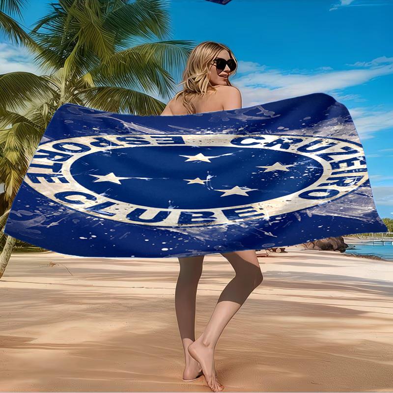 Cruzeiro Passionate Fan Beach Towel Microfiber Beach Towel, Lightweight and Quick-Dry, for Summer Travel, Swimming Pool Fan Birthday Gift