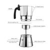 Stainless Steel Italian Mocha Kettle 150/300 ML Espresso Maker Pot Octagonal Mocha Pot  Stove