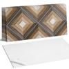 Set of Self-Adhesive Vinyl Tiles With Geometric Rhombus Pattern 6X60X30 Cm