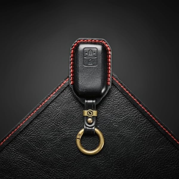Suzuki Jimny Nodoma JC74W Key Front New Jimny 64 Spacia Custom Key XBEE Genuine Leather Smart Key Custom Dress Up Black 2 [smasol] Cover, End, Series,
