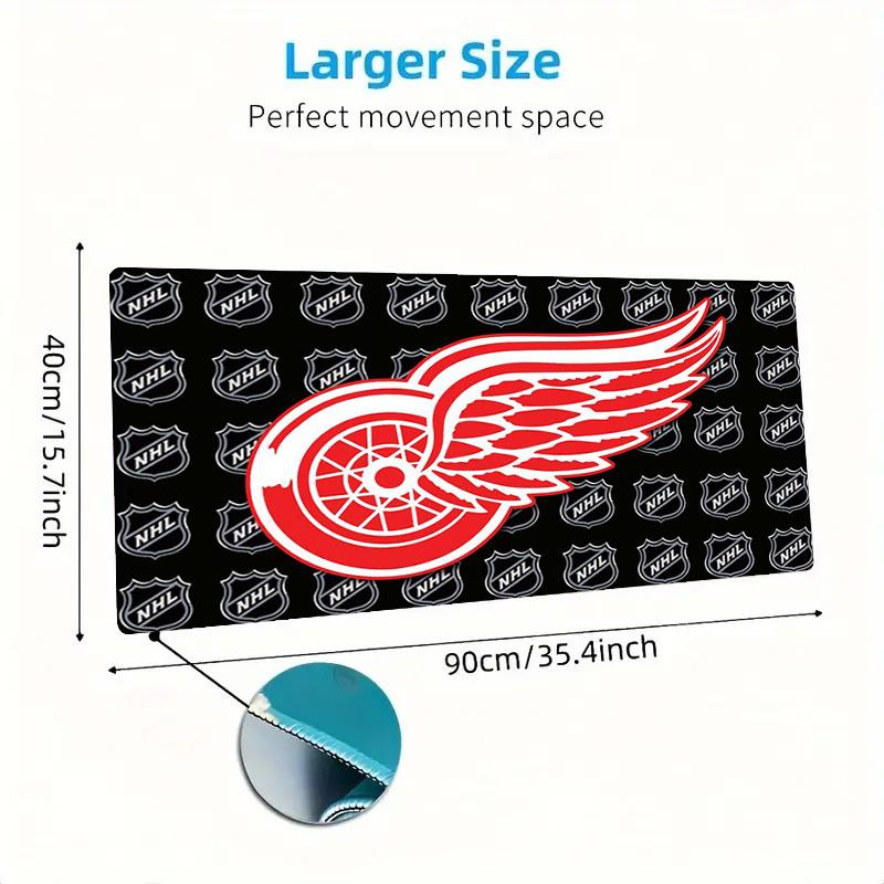 Detroit Red Wings Color Mouse Pad Large Gaming Table Cushion Non-slip Laptop Tablet Big Mousepad XXL Mat Mini PC Playmat With Lock Edge