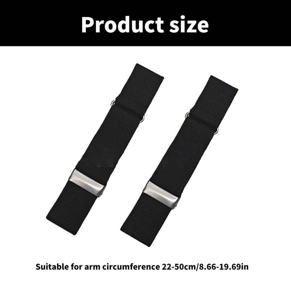 1pair Adjustable Unisex Arm Bands Comfortable Elastics Arm Cuff Fashion Accessory for Easy Adjustment