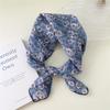 58 Floral Cotton Linen Scarf: Korean Ditsy Print Neckerchief for Spring, Summer, Autumn - Versatile Headband and Headscarf