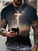 Camisetas Deportivas Casuales de Verano para Hombre Holgadas de Secado Rápido Cuello Redondo Estampado Gráfico 3D Manga Corta