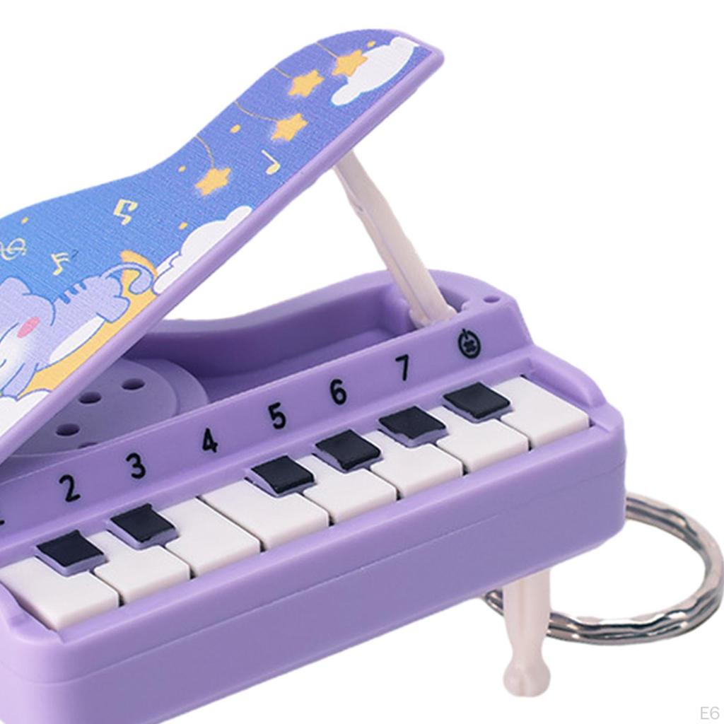 Handheld Music Piano Toy Keychains Mini Small Keychain Instrument for