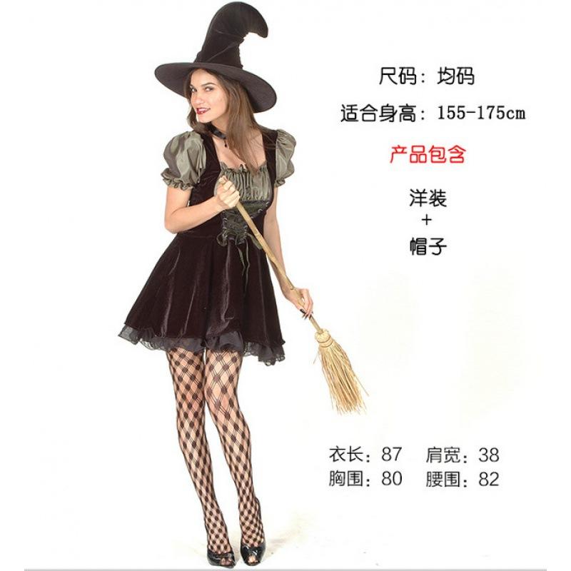 

Хэллоуин Маскарад Взрослый Костюм Ведьмы Вампир Высококлассное Платье Ведьмы Принцессы One Size