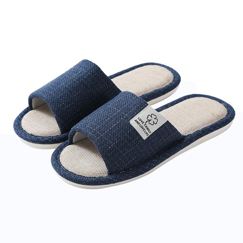 Linen Slippers for Men & Women: Indoor/Outdoor, All-Season, Cotton Linen, Japanese-Korean Style, Spring/Autumn