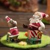 Aquarium Decor Fish Tank Aquarium Ornament Resin Crafts Cartoon Christmas Series Landscaping Decor