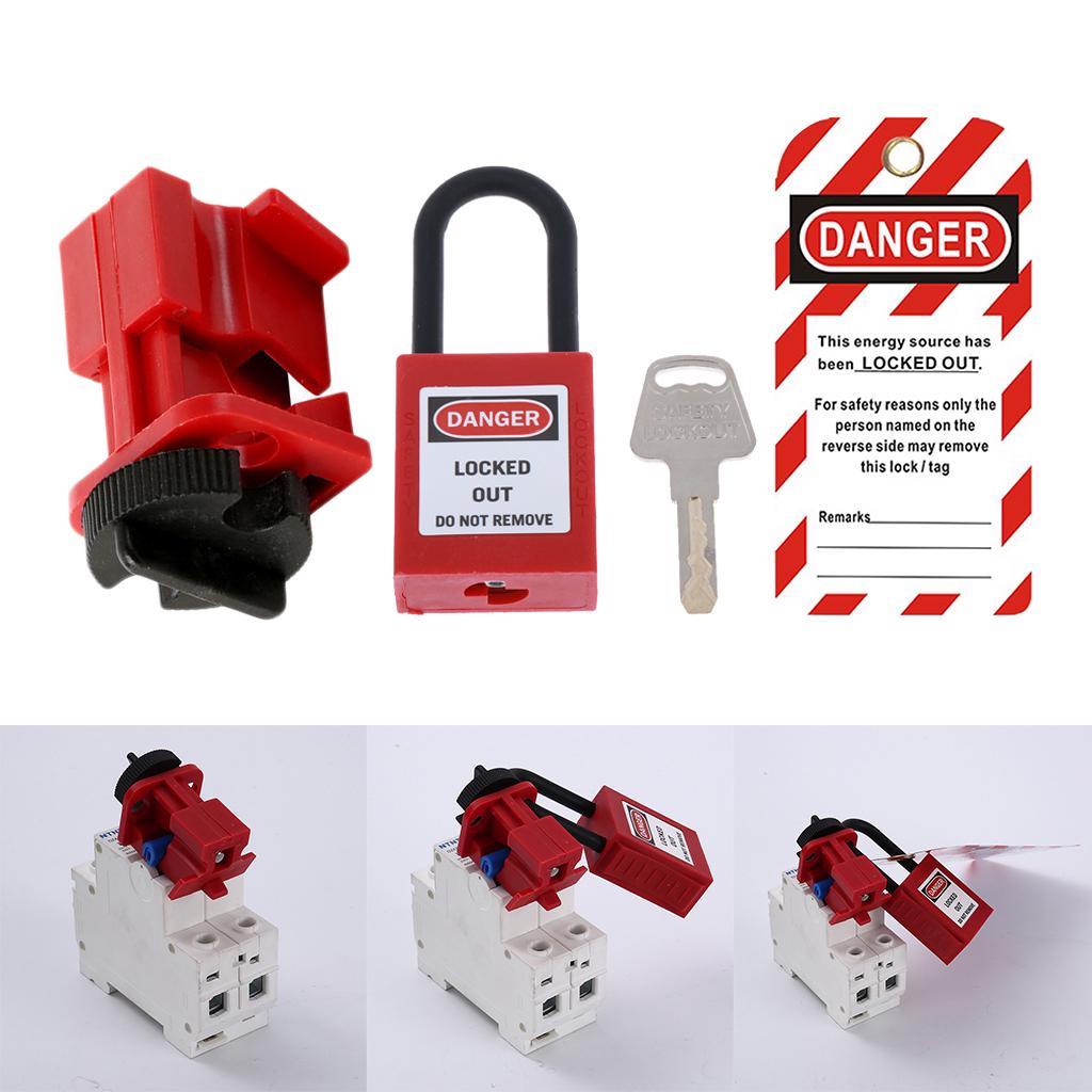 Red F Fityle Heavy Duty Multihole Industrial Circuit Breaker Lockout Kit Safety Tool Red CB-01 Red F Fityle Heavy Duty Multihole Industrial Circuit Breaker Lockout Kit Safety Tool Red CB-01