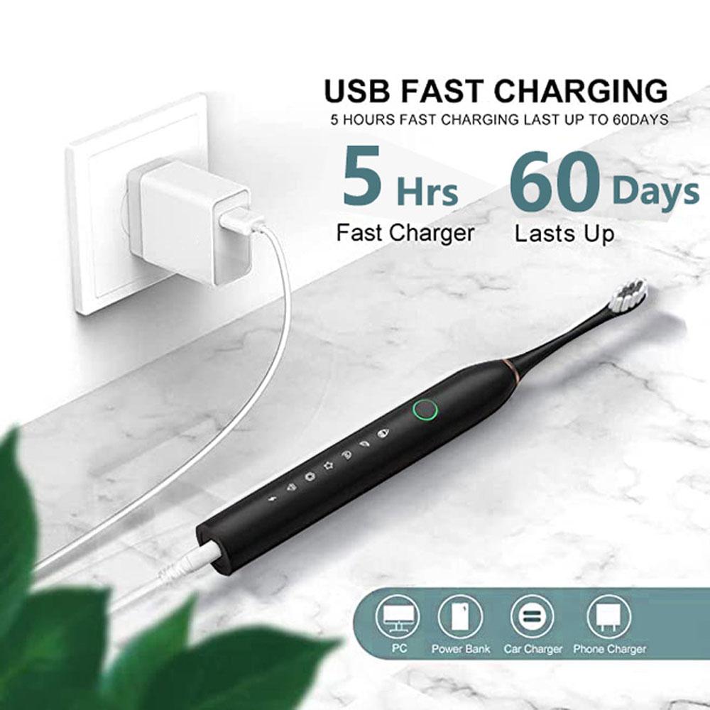 New Electric Toothbrush, Electric Toothbrush with Charger Stand Set