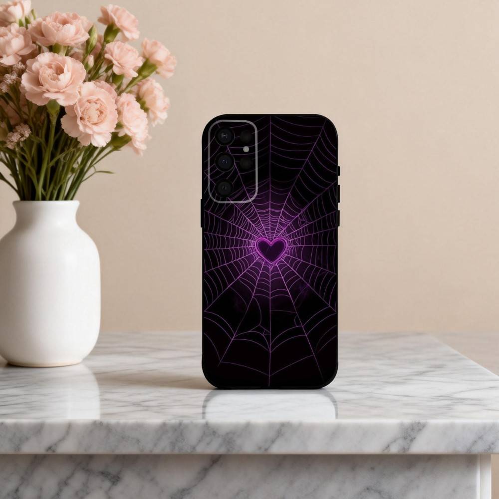 S-Spider W-web P-pattern Phone Case For Samsung S25,S24,S21,S22,S23,S30,Ultra,S20,Plus,Others Soft Black Cover