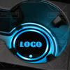For Volvo S937 Colorful LED For Volvo S60 S90 V70 V60 R Design Logo Car Water Cup Mat Drink Holder Coaster Light Decorative Accessories