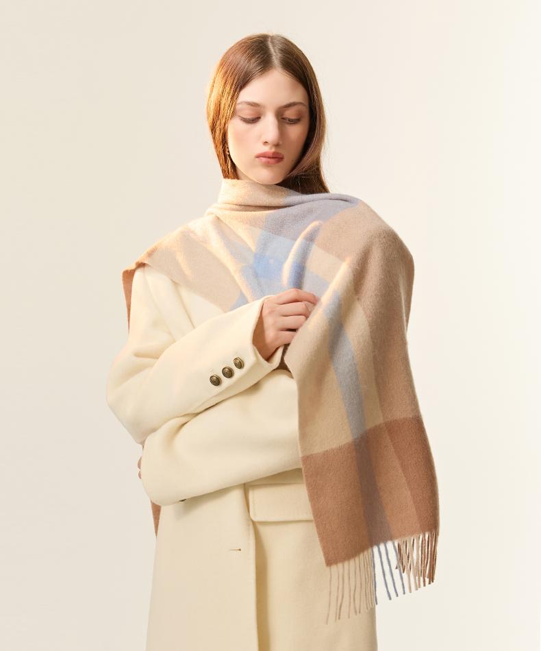 ELLE 100% Cashmere Scarf for Women