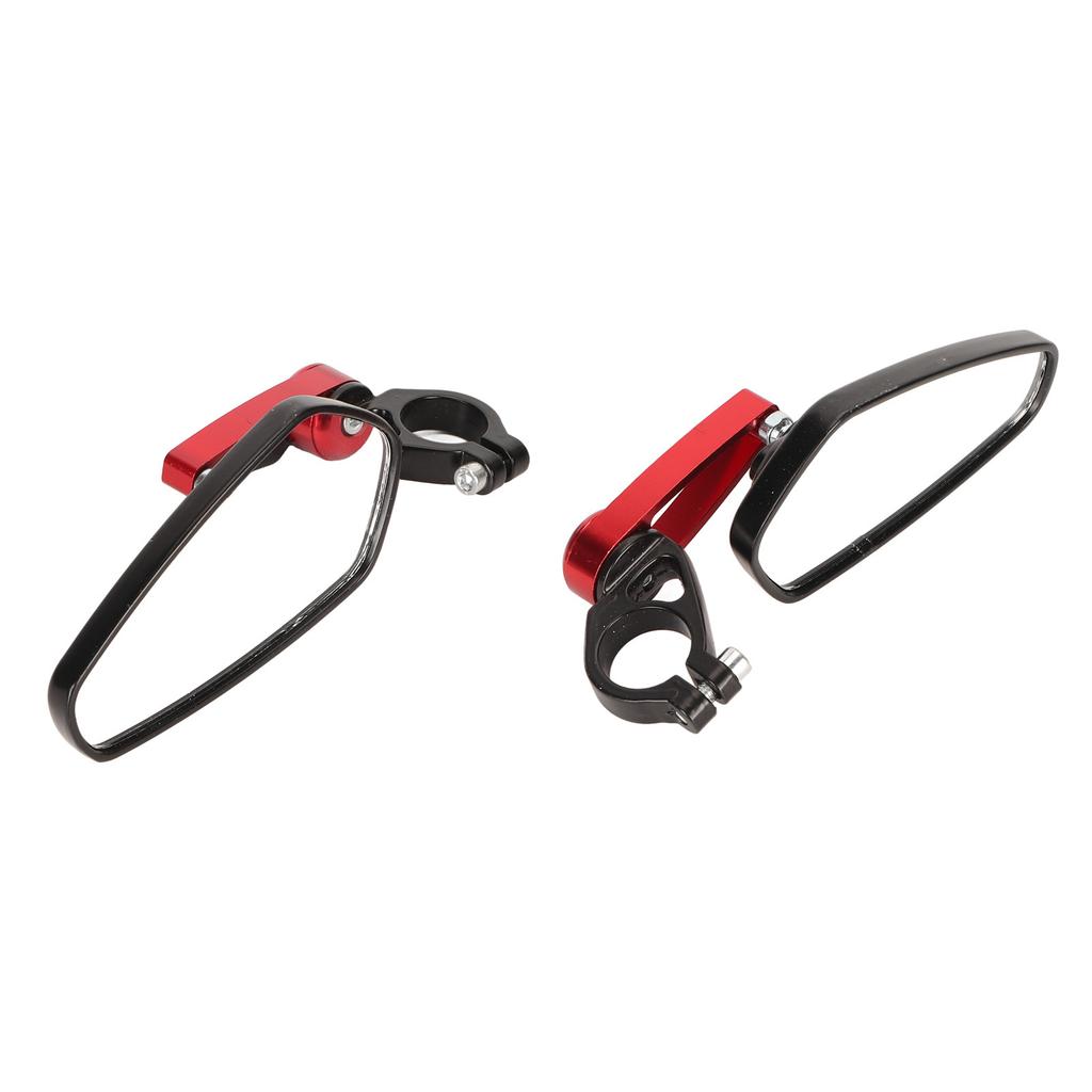 2PCS Motorcycle Rearview Mirror High Definition Clear View Aluminium Alloy Handlebar Side Mirrors for Motorbike