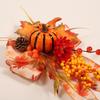 Thanksgiving Harvest Decor Set with Pumpkin Ornaments Fall Bow Hanging Decoration for Home Holiday Gift Idea