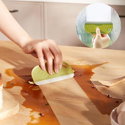 Non-Scratch Soft TPR Handy Squeegee Kitchen Sink Countertop Squeegee Window Mirror Water Wiper Clean Scraping Film Scraper
