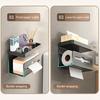 Wall-Mounted Toilet Paper Holder Storage Tray Strong Load-bearing Easy Installation Tissue Wipes Holder Bathroom Organizer