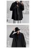Unisex Solid Color Long Sleeve Tie Shirt - Trendy Korean Style for Spring/Autumn