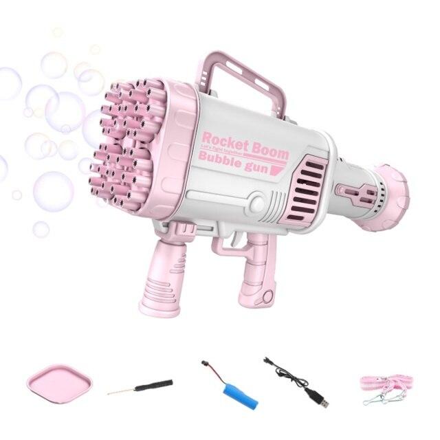 Buy Gatling Electric Bubble Machine 2 In 1 Bubble Gun & Handheld Fan 44